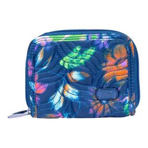 LUG Splits Compact RFID Wallet In Bloom Navy Color